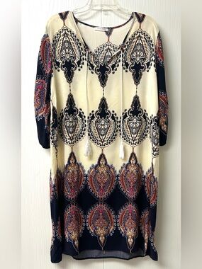 Boho Casual Print Dress Size 2X